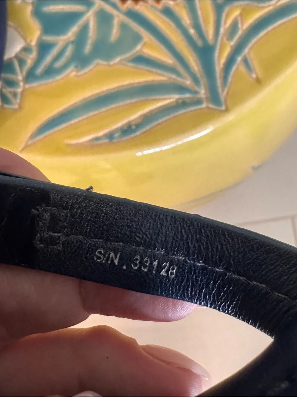 Tory Burch Turquoise and Navy Miller Thong Sandals